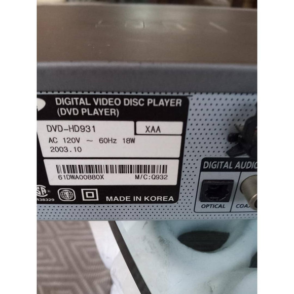 Samsung DVD-HD931 HDTV Converter Progressive-Scan DVD Player - Picture 3 of 4